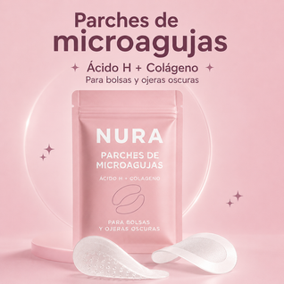 Nura® - Parches de microagujas con ácido hialurónico y colágeno